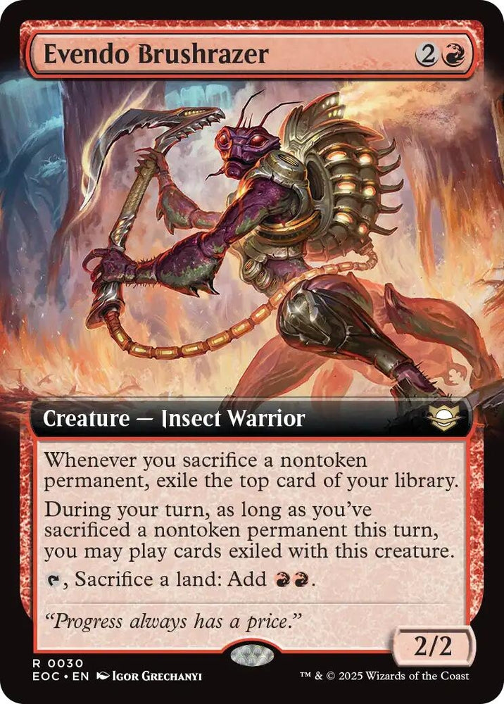 Image for Evendo Brushrazer (Extended Art) (30) (Commander: Edge of Eternities) - Magic: The Gathering