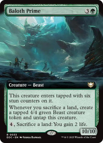 Image for Baloth Prime (Extended Art) (33) (Commander: Edge of Eternities) - Magic: The Gathering
