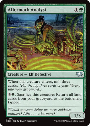 Image for Aftermath Analyst (91) (Commander: Edge of Eternities) - Magic: The Gathering