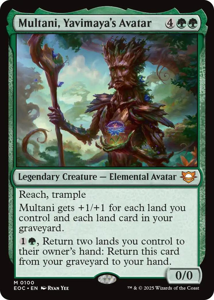 Image for Multani, Yavimaya's Avatar (100) (Commander: Edge of Eternities) - Magic: The Gathering