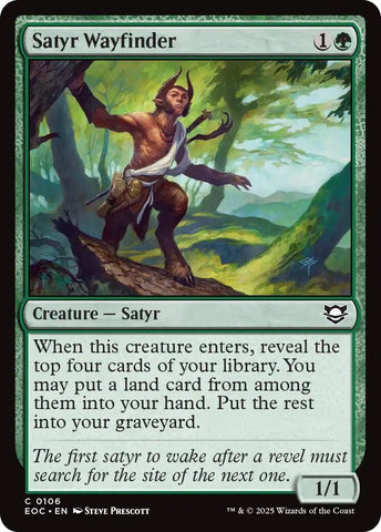 Image for Satyr Wayfinder (106) (Commander: Edge of Eternities) - Magic: The Gathering