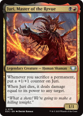Image for Juri, Master of the Revue (119) (Commander: Edge of Eternities) - Magic: The Gathering
