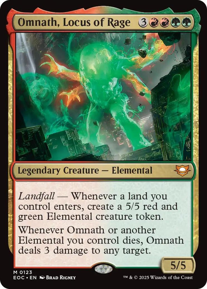 Image for Omnath, Locus of Rage (123) (Commander: Edge of Eternities) - Magic: The Gathering