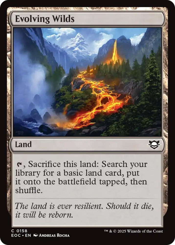 Image for Evolving Wilds (158) (Commander: Edge of Eternities) - Magic: The Gathering