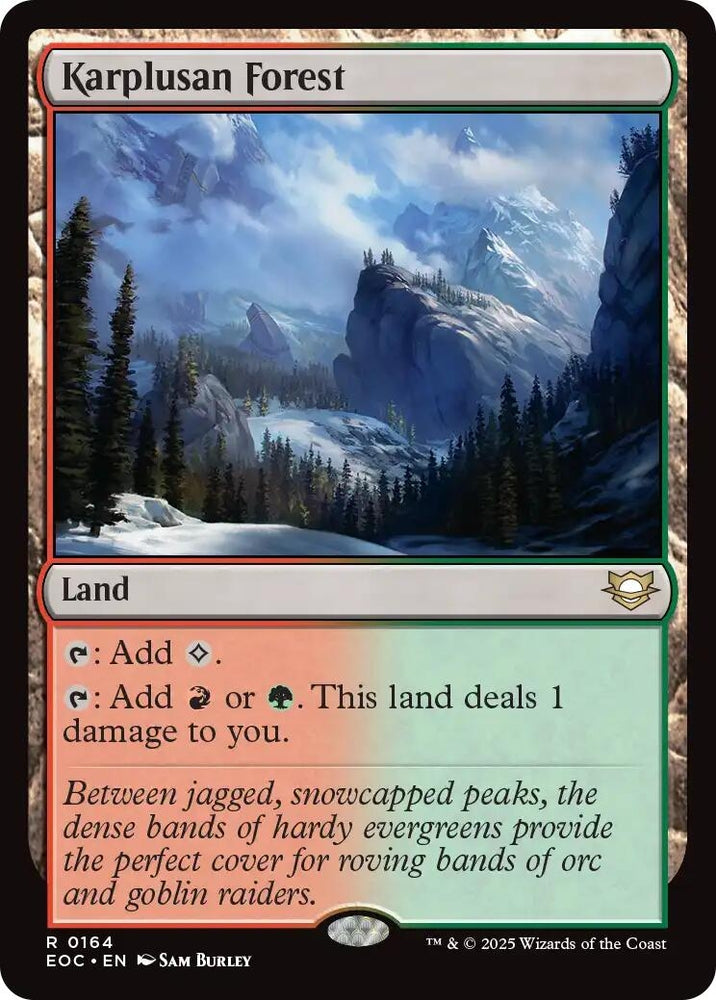 Image for Karplusan Forest (164) (Commander: Edge of Eternities) - Magic: The Gathering