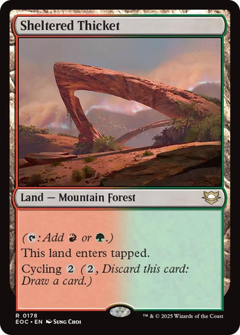 Image for Sheltered Thicket (178) (Commander: Edge of Eternities) - Magic: The Gathering