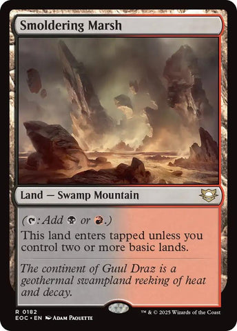 Image for Smoldering Marsh (182) (Commander: Edge of Eternities) - Magic: The Gathering