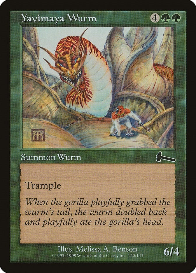 Image for Yavimaya Wurm (120) - Magic: The Gathering