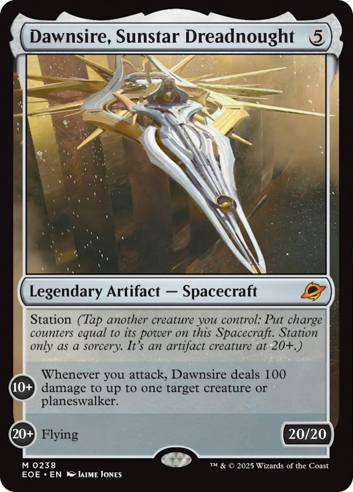 Image for Dawnsire, Sunstar Dreadnought (238) (Edge of Eternities) - Magic: The Gathering