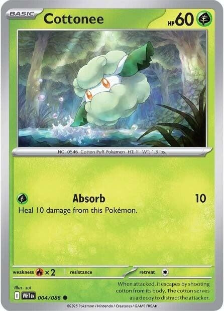 Cottonee (004/086) [SV: White Flare]