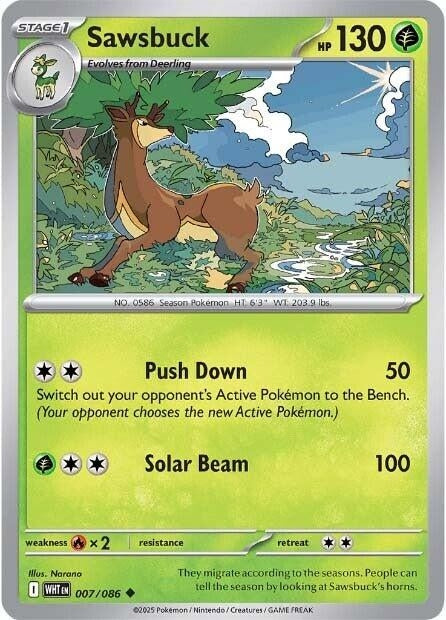 Sawsbuck (007/086) [SV: White Flare]