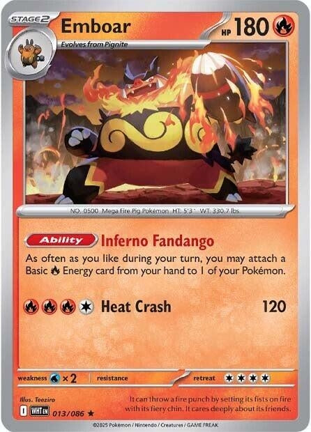 Emboar 013/086 SV: White Flare