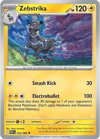 Image for Zebstrika (032/086) - Pokemon