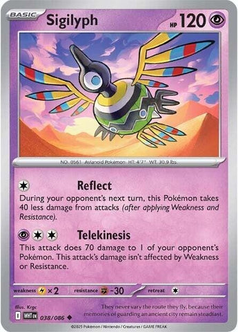 Image for Sigilyph (038/086) - Pokemon