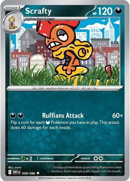 Scrafty 058/086 SV: White Flare