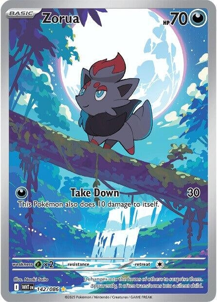 Zorua (142/086) [SV: White Flare]