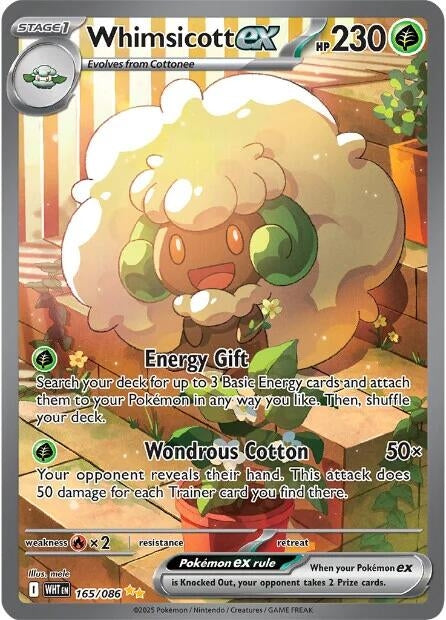 Whimsicott ex (165/086) [SV: White Flare]