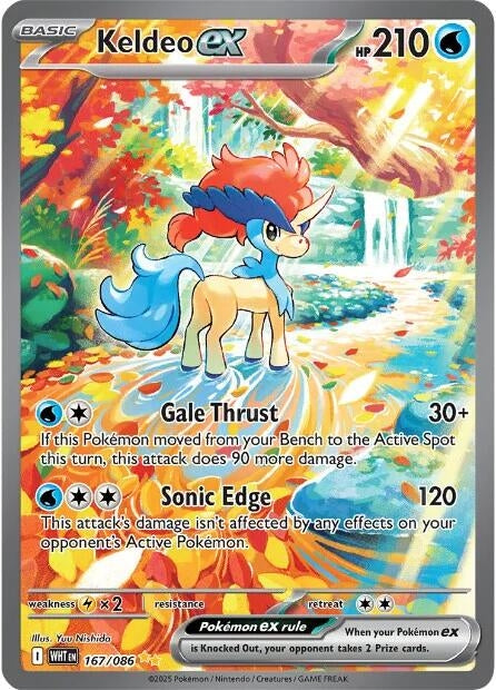 Keldeo ex (167/086) [SV: White Flare]