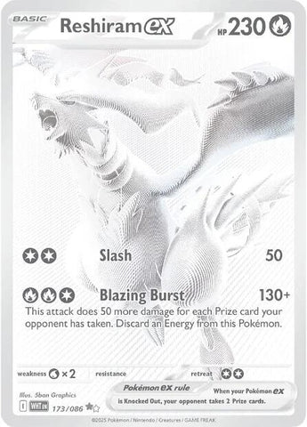 Image for Reshiram ex (173/086) - Pokemon
