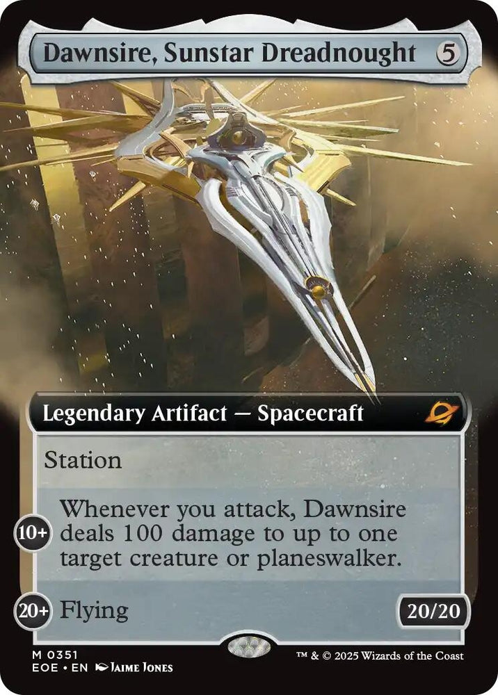 Image for Dawnsire, Sunstar Dreadnought (Extended Art) (351) (Edge of Eternities) - Magic: The Gathering