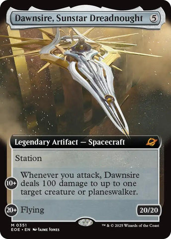 Image for Dawnsire, Sunstar Dreadnought (Extended Art) (351) (Edge of Eternities) - Magic: The Gathering