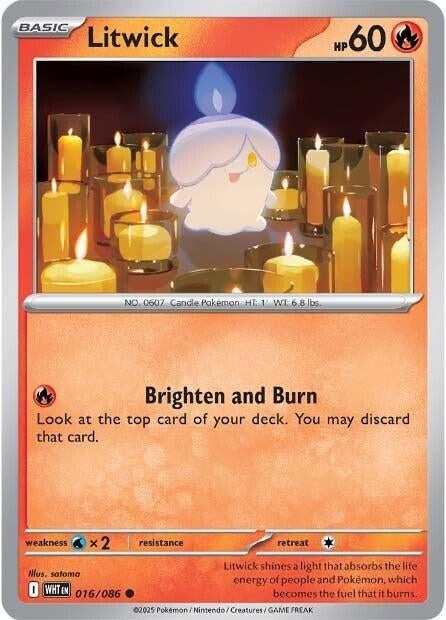 Litwick 016/086 SV: White Flare
