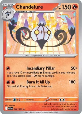 Chandelure 018/086 SV: White Flare