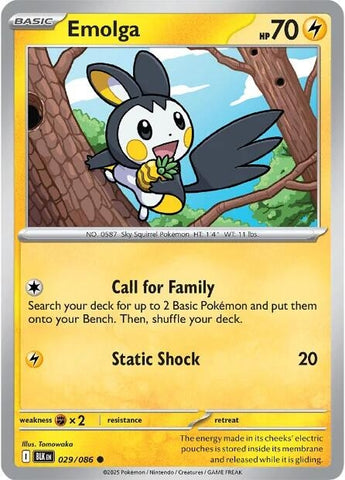 Emolga 029/086 SV: Black Bolt