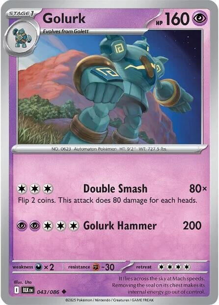 Golurk 043/086 SV: Black Bolt