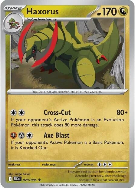 Haxorus 070/086 SV: Black Bolt