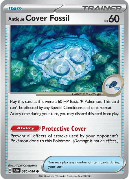 Antique Cover Fossil 080/086 SV: Black Bolt
