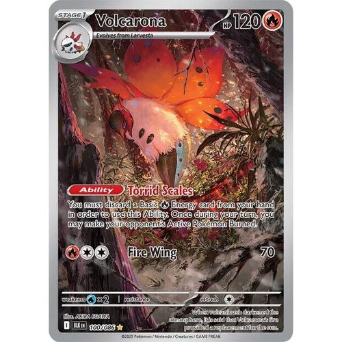 Volcarona (100/086) [SV: Black Bolt]