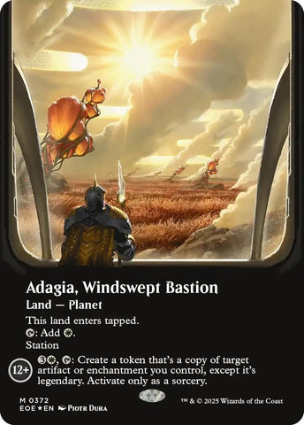 Image for Adagia, Windswept Bastion (Borderless) (Galaxy Foil) (372) (Edge of Eternities) - Magic: The Gathering
