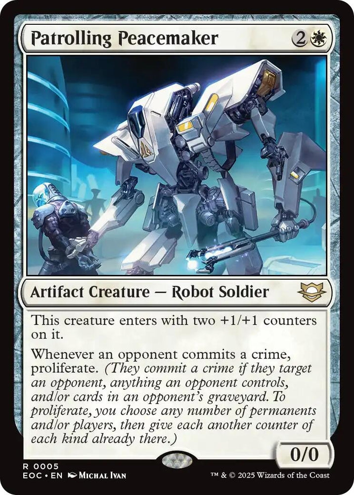 Image for Patrolling Peacemaker (5) (Commander: Edge of Eternities) - Magic: The Gathering