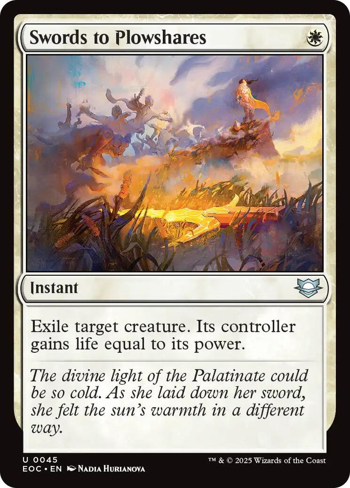 Image for Swords to Plowshares (45) (Commander: Edge of Eternities) - Magic: The Gathering