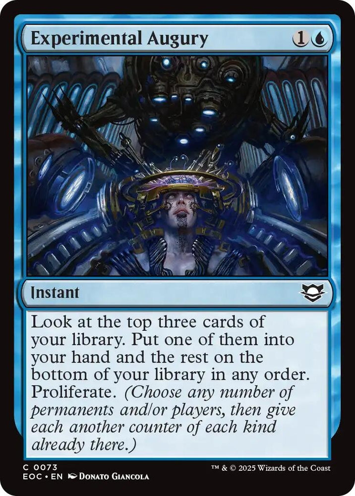 Image for Experimental Augury (73) (Commander: Edge of Eternities) - Magic: The Gathering