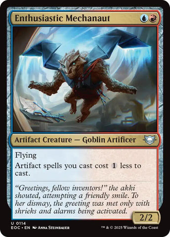 Image for Enthusiastic Mechanaut (114) (Commander: Edge of Eternities) - Magic: The Gathering