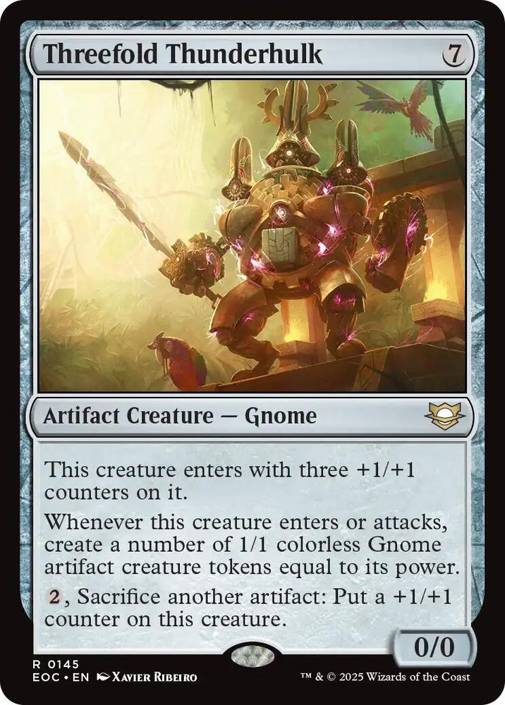 Image for Threefold Thunderhulk (145) (Commander: Edge of Eternities) - Magic: The Gathering