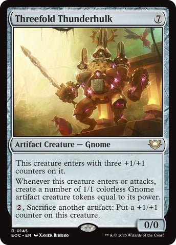 Image for Threefold Thunderhulk (145) (Commander: Edge of Eternities) - Magic: The Gathering