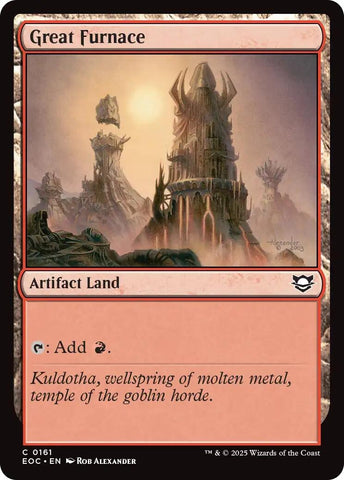 Image for Great Furnace (161) (Commander: Edge of Eternities) - Magic: The Gathering