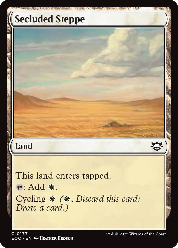 Image for Secluded Steppe (177) (Commander: Edge of Eternities) - Magic: The Gathering