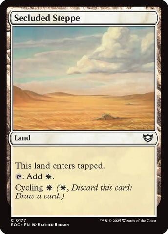 Image for Secluded Steppe (177) (Commander: Edge of Eternities) - Magic: The Gathering
