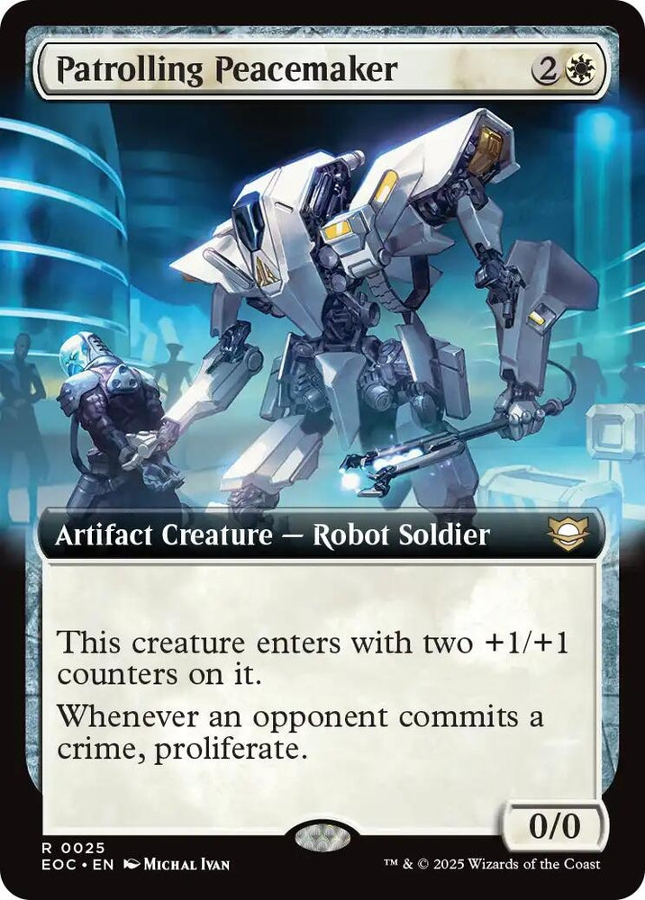 Image for Patrolling Peacemaker (Extended Art) (25) (Commander: Edge of Eternities) - Magic: The Gathering