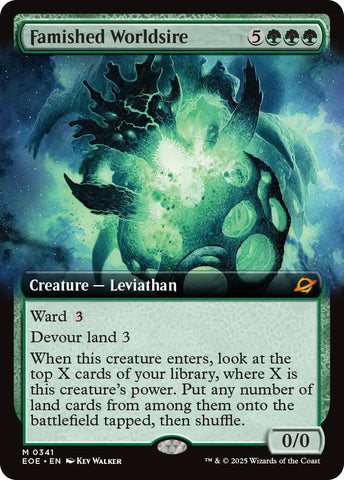 Image for Famished Worldsire (Extended Art) (341) (Edge of Eternities) - Magic: The Gathering