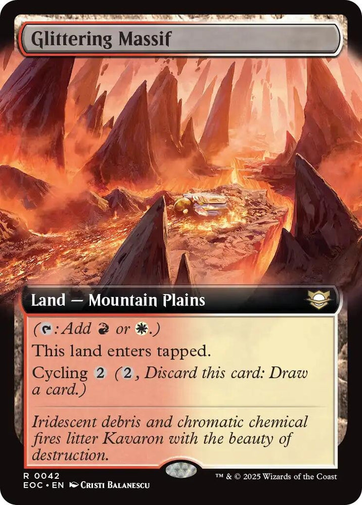 Image for Glittering Massif (Extended Art) (42) (Commander: Edge of Eternities) - Magic: The Gathering