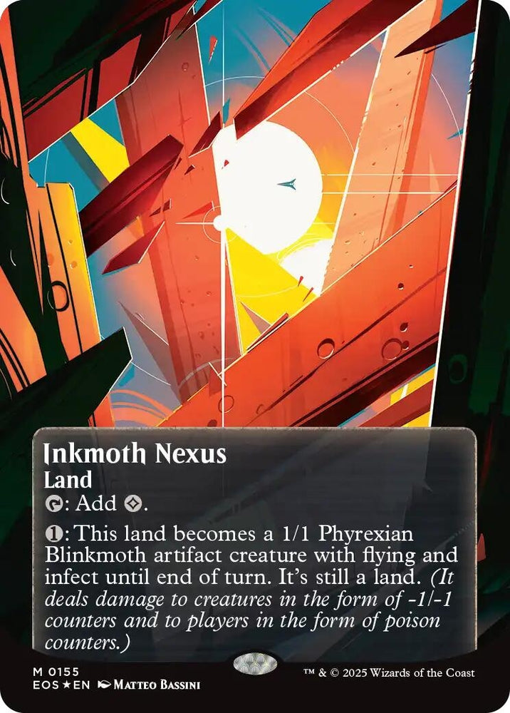 Image for Inkmoth Nexus (0155) (Borderless) (Galaxy Foil) (155) (Edge of Eternities: Stellar Sights) (EOS) - Magic: The Gathering