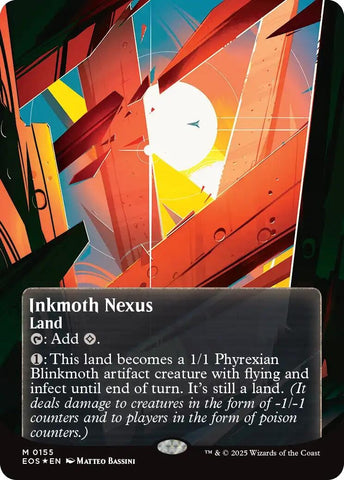 Image for Inkmoth Nexus (0155) (Borderless) (Galaxy Foil) (155) (Edge of Eternities: Stellar Sights) (EOS) - Magic: The Gathering