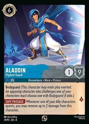 Image for Aladdin - Vigilant Guard (29) (Disney Lorcana Promo Cards) - Disney Lorcana