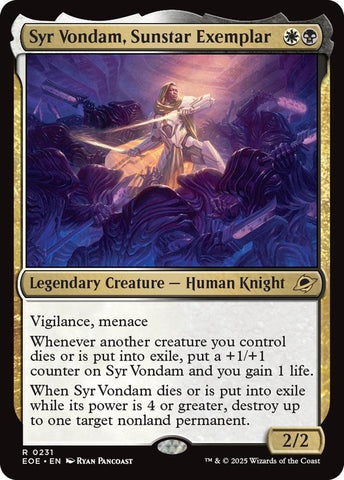 Image for Syr Vondam, Sunstar Exemplar (231) (Edge of Eternities) - Magic: The Gathering