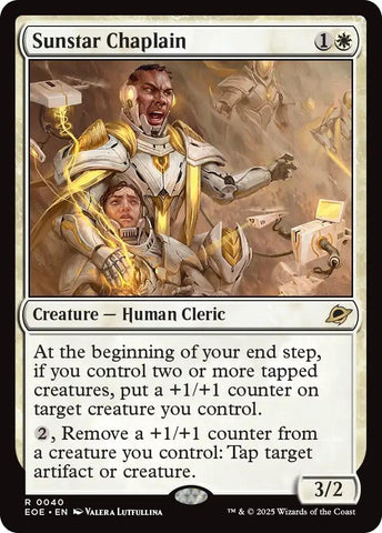 Image for Sunstar Chaplain (40) (Edge of Eternities) - Magic: The Gathering